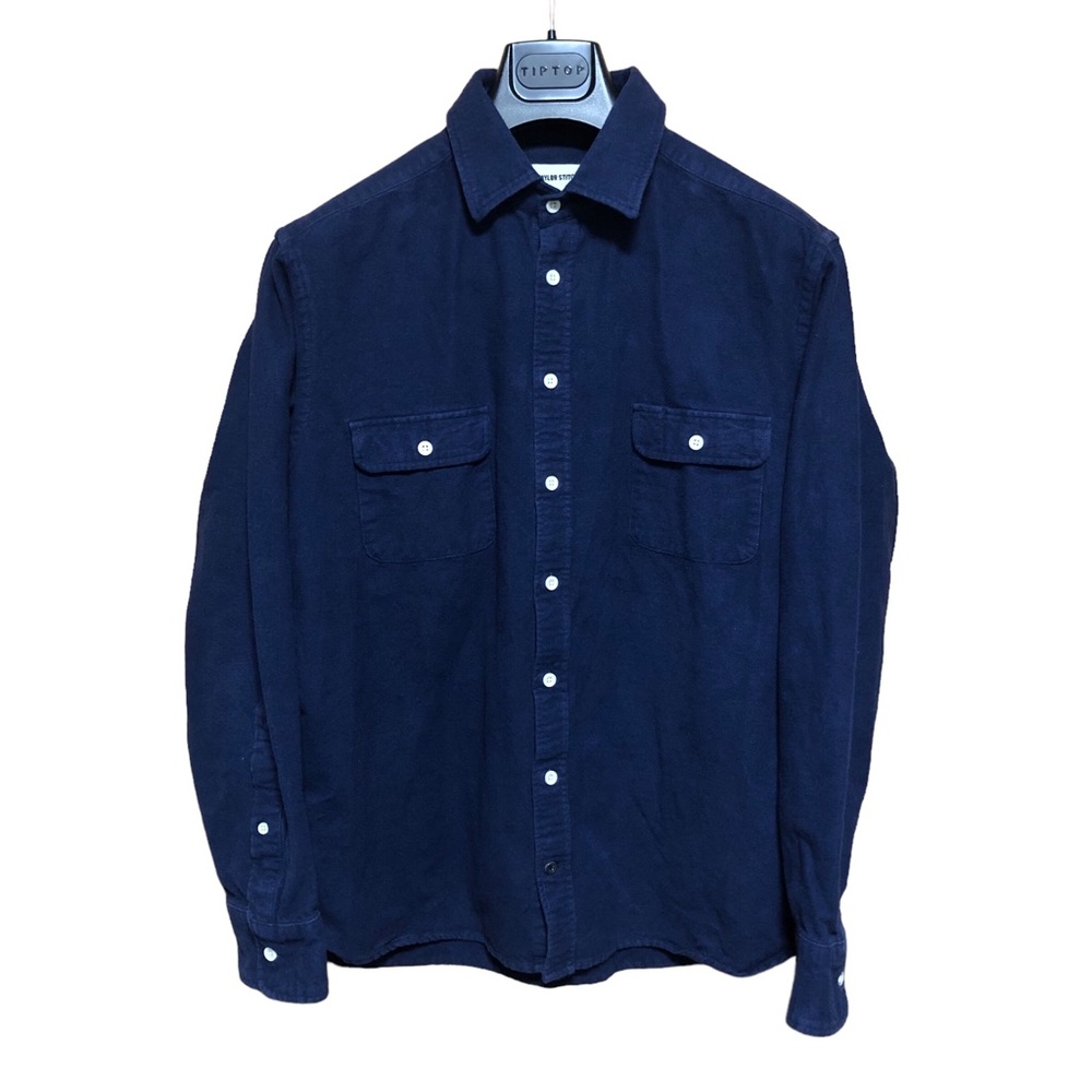 Taylor Stitch Navy Blue Casual Button-Down Shirt
